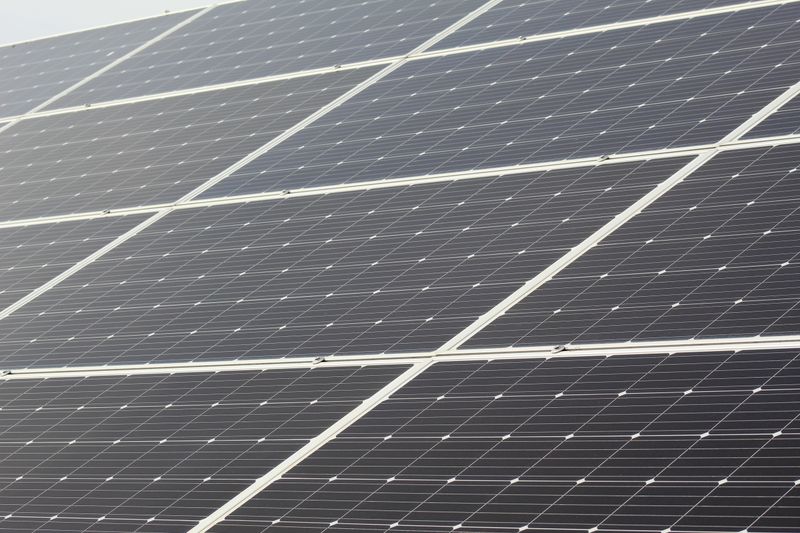 Close-up of monocrystalline solar panel cells (representative image, not the specific SKU)